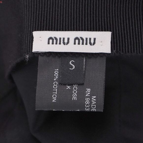 Miu Miu Logo Patch Baseball Cap in Red Canvas - Picture 12 of 12